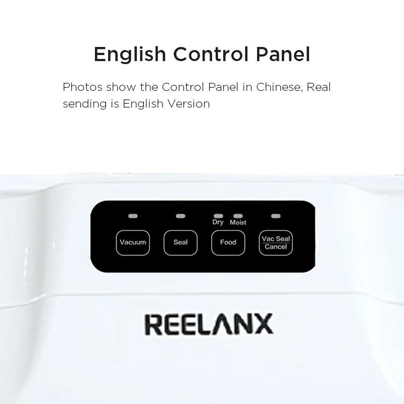 REELANX Vacuum Sealer V1 140W Automatic Vacuum Packing Machine for Food with 15pcs Bags Best Vacuum Packer Sealing Packaging