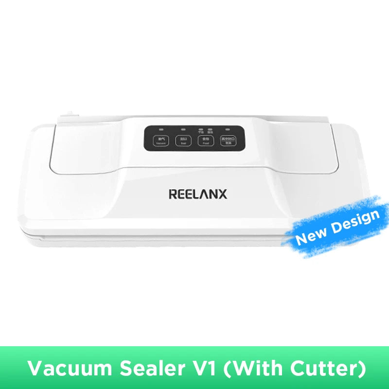 REELANX Vacuum Sealer V1 140W Automatic Vacuum Packing Machine for Food with 15pcs Bags Best Vacuum Packer Sealing Packaging