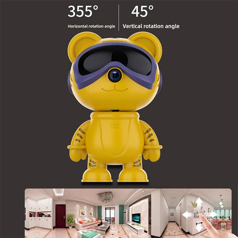 5MP Wifi Indoor PTZ Wireless Security Tiger Cam 5G WIFI Baby Cry Detection IR Night Vision Two Way Audio Auto Tracking CCTV Cam