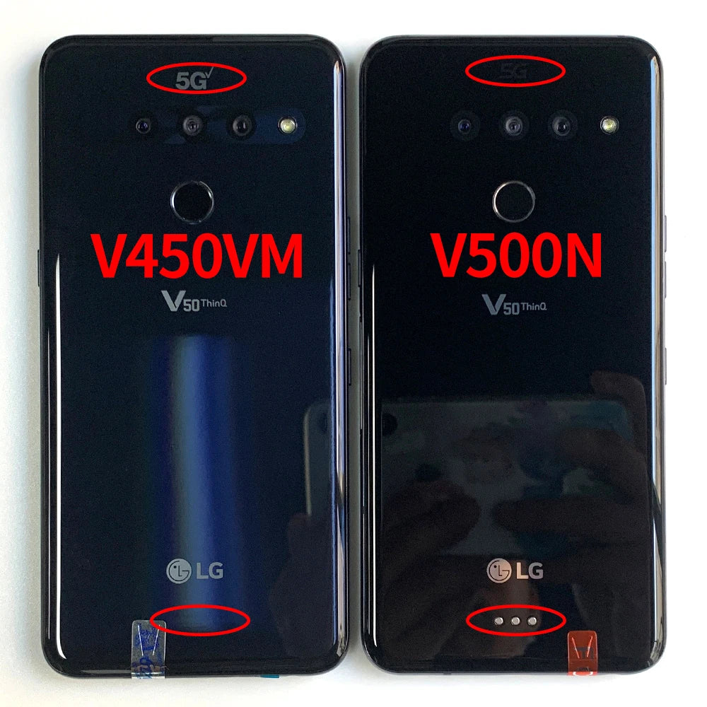 Original LG V50 ThinQ 4G LTE 5G Cell Phone 6.4' 6GB RAM 128GB ROM Dual Front Triple FingerprRear Camera LG V50 Mobile Phone