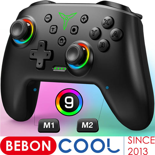 BEBONCOOL Wireless Switch Pro Controller with Joystick Double Vibration Compatible for Switch OLED/Lite Switch Remote Gamepad