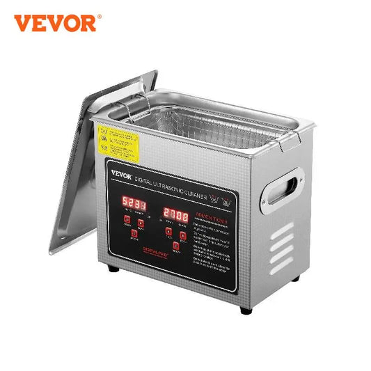 VEVOR 2L 3L 6L 10L 22L 30L Ultrasonic Cleaner Stainless Steel Portable Heated Cleaning Washing Machine Ultrasound Home Appliance