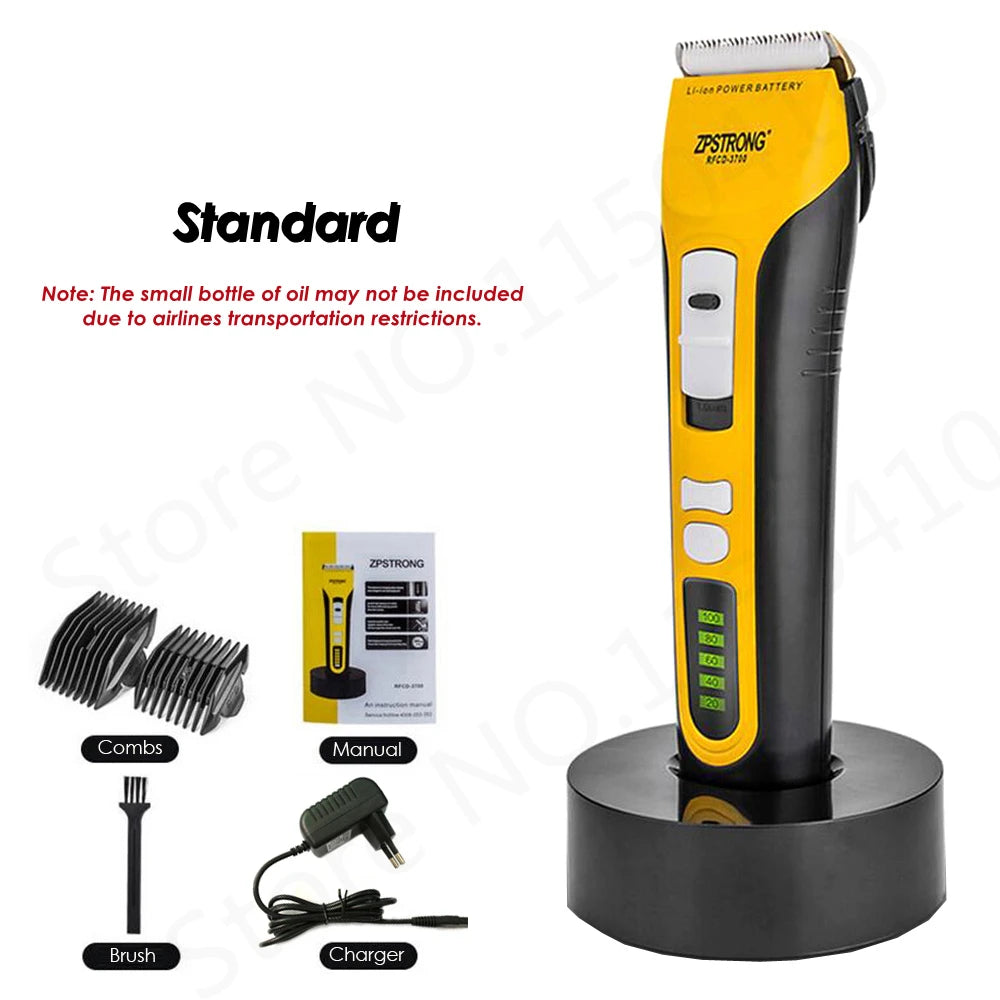 25w Professional Electric Hair Trimmer Rechargeable Hair Clipper Haircut Beard Trimmer Razor for Adult Men LED Display 220V/110V