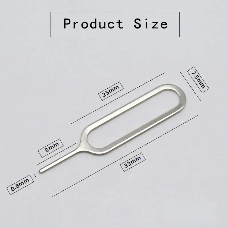 10pcs Anti-Lost Eject Sim Cards Tray Open Pin Needle Key Tool Ejetor for IPhone IPad Mobile Smartphone SIM Remover Accessories