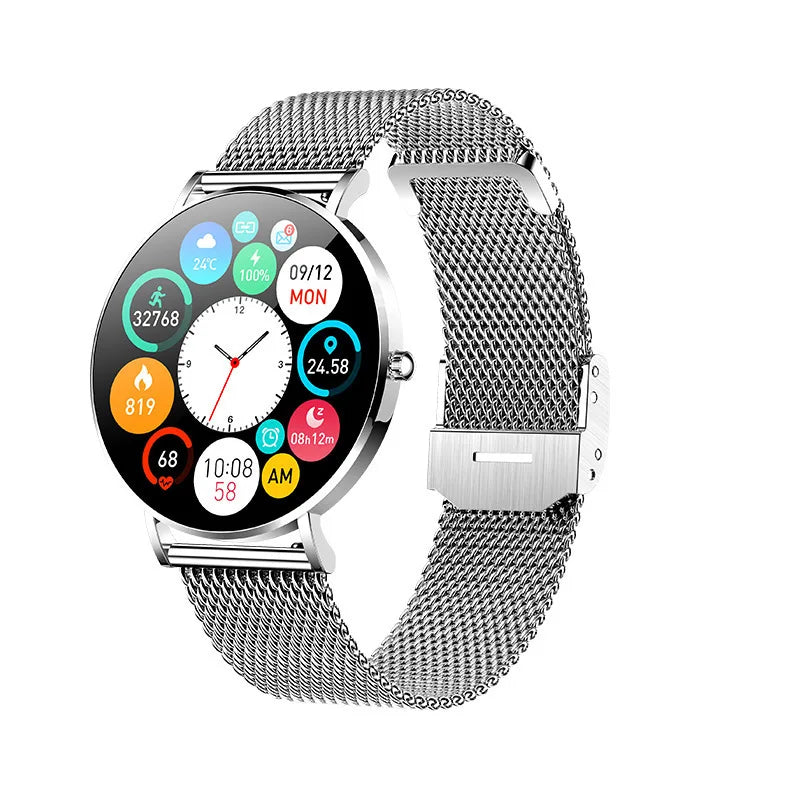 Ultrathin Smart Watch Women 1.36-inch AMOLED HD Pixel Display Always Shows Call Time Reminder Smartwatch