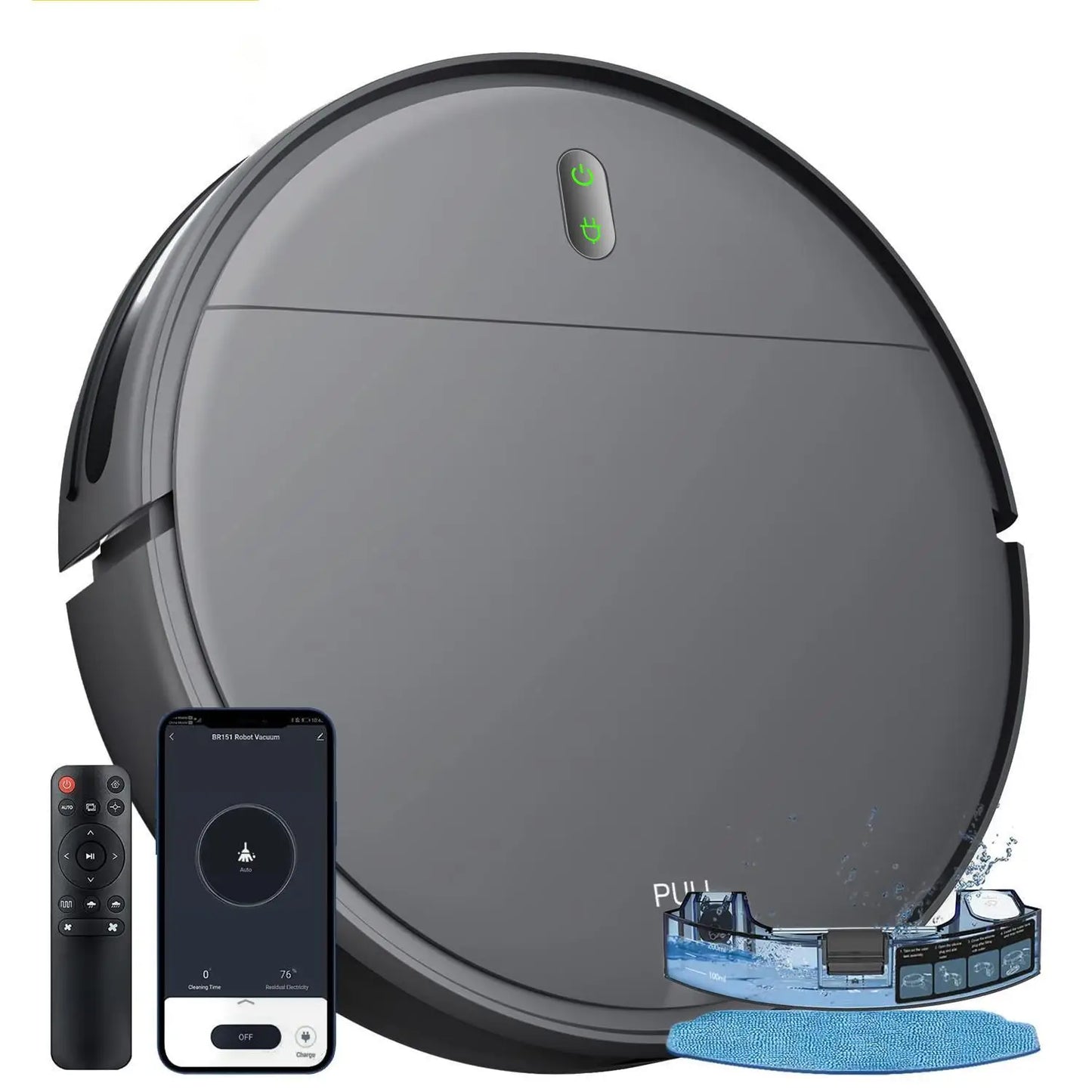 ZCWA Robot Vacuum Cleaner Auto Charging 6000Pa Power App Control Water Tank Wet Mopping Robot Vacuum Cleaner Electric Sweeper