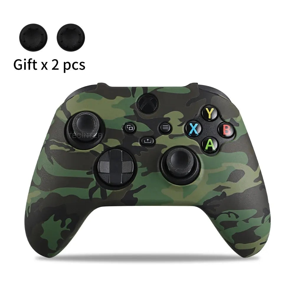 Soft Silicone Case For Xbox Series X/S Controller Protective Skin Gamepad Accessories Thumb Grips Caps Joystick Cover Shell