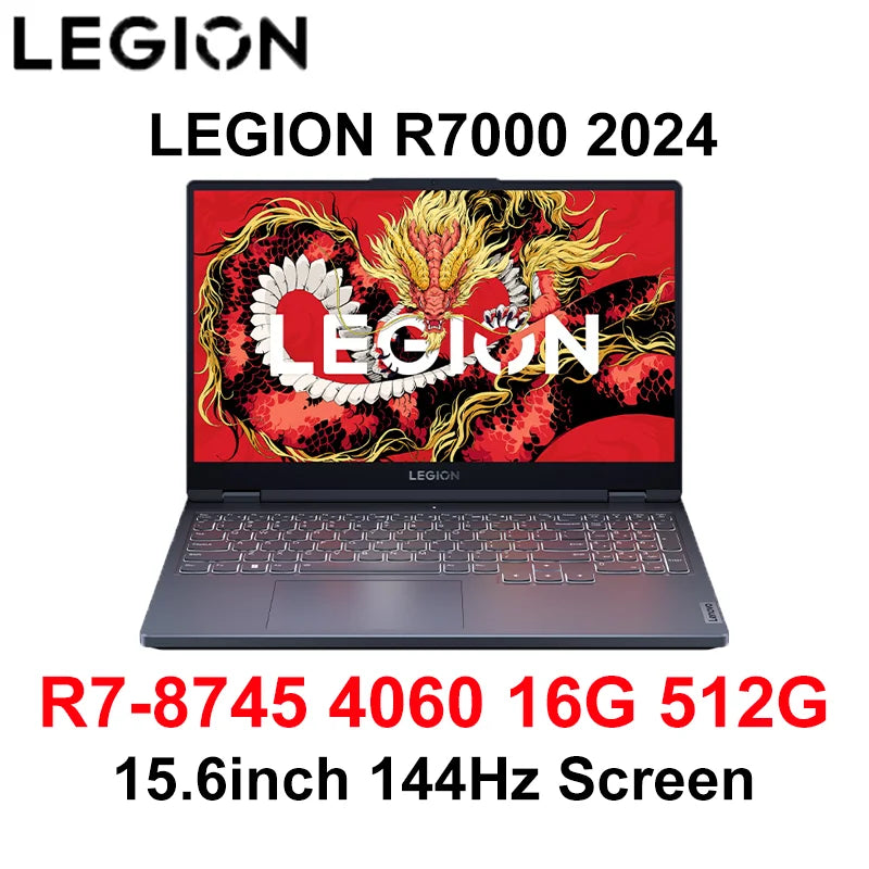 Lenovo Legion 2024 R7000 R7 8745H 4060 15.6-inch 144Hz Screen