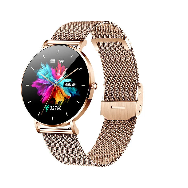 Ultrathin Smart Watch Women 1.36-inch AMOLED HD Pixel Display Always Shows Call Time Reminder Smartwatch