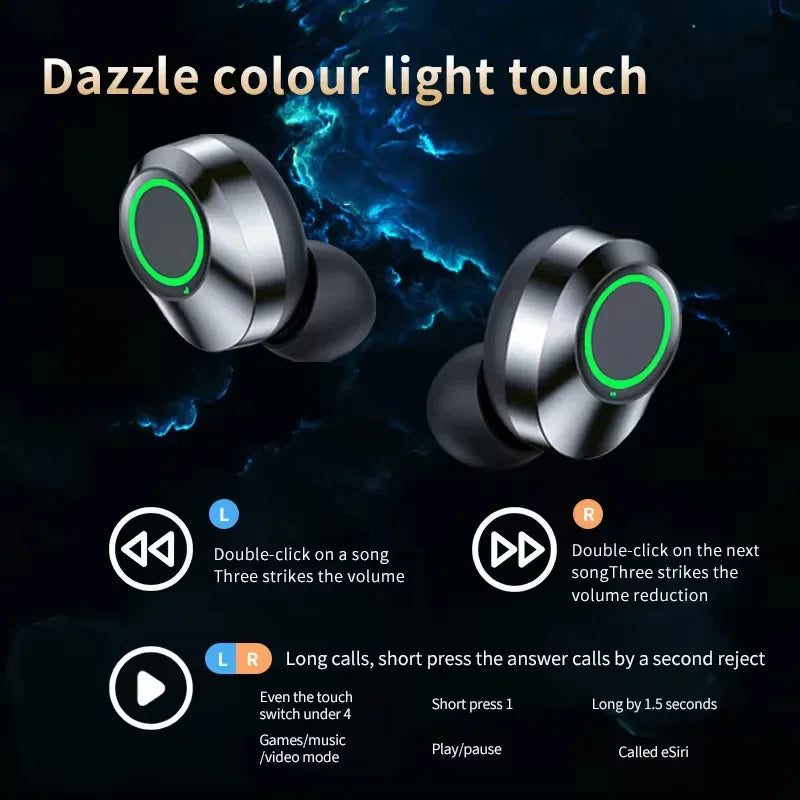 YD03 Wireless Bluetooth Earphones Headphones Outdoor Sport Headset 5.3 With Charging Bin Display Touch Control Earbuds for Muisc