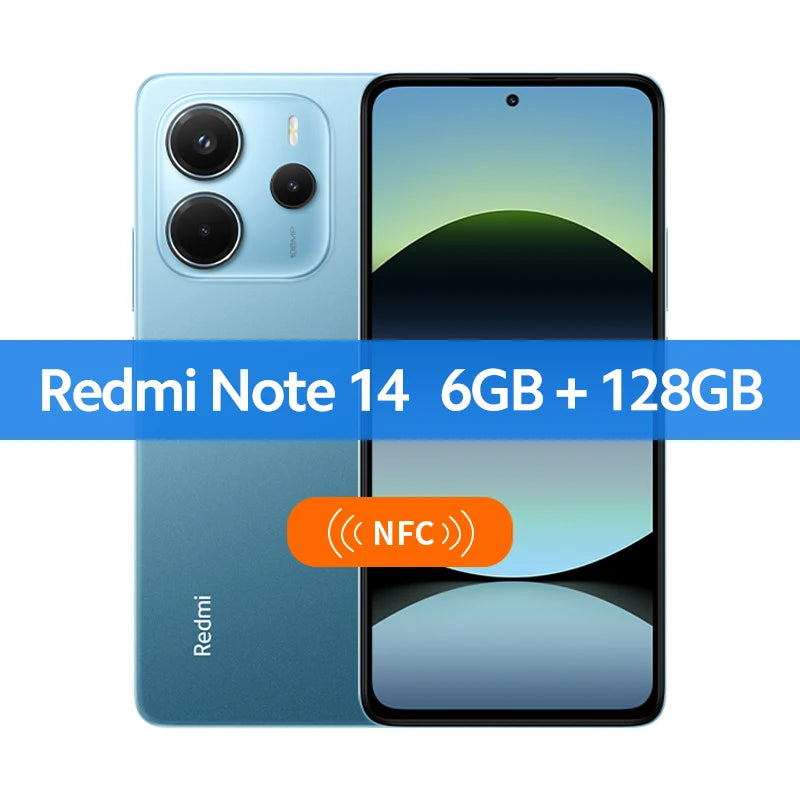 【World Premiere】Global Version Xiaomi Redmi Note 14 MediaTek Helio G99-Ultra 108MP AI Camera 6.67" AMOLED 120Hz Display 5500mAh