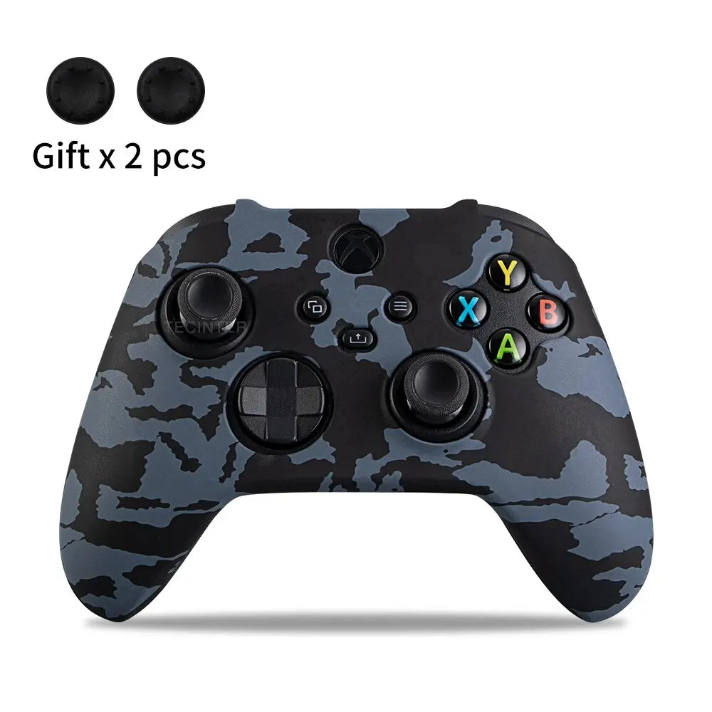 Soft Silicone Case For Xbox Series X/S Controller Protective Skin Gamepad Accessories Thumb Grips Caps Joystick Cover Shell