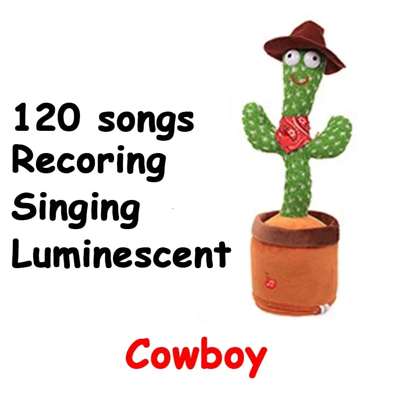 Kids Dancing Talking Intelligent Cactus Interactive Learning and Musical Toy for Kids To Dance Record and Speak with Fun