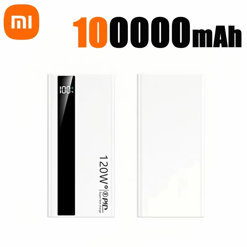 120W 200000mAh Power Bank High Capacity Digital Display Fast Charging Powerbank Portable Battery Charger For iPhone and universal phone