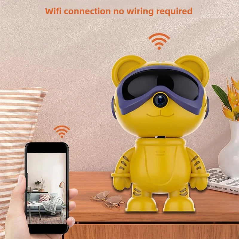 5MP Wifi Indoor PTZ Wireless Security Tiger Cam 5G WIFI Baby Cry Detection IR Night Vision Two Way Audio Auto Tracking CCTV Cam