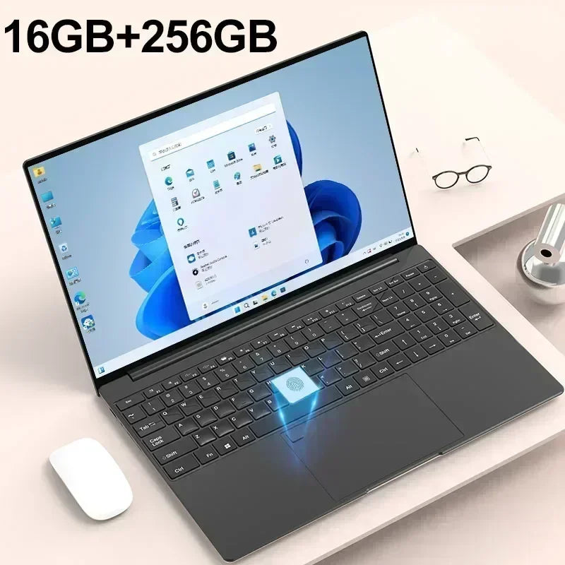 15.6" Portable Laptop 32GB Ram  Intel N5095 DDR4 2TB SSD Windows 11 Notebook Pc GamerOffice Computer with Backlit Fingerprint