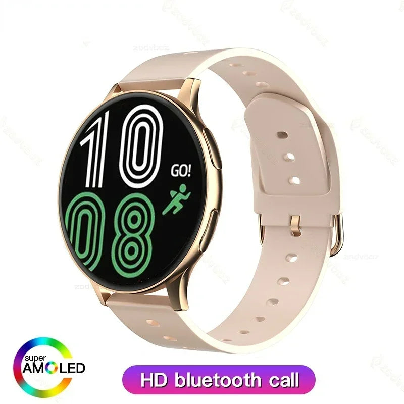 Fashion New Smart Watch Round Smartwatch Bluetooth Calls Watches Men Women Fitness Bracelet Custom Watch Face +Gift Box