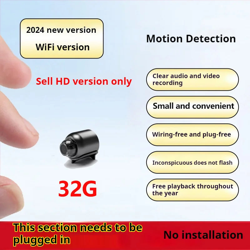 A brand only sells super high-definition small camera wireless monitor home wifi remote mobile phone 360-degree panoramic conversational intercom with voice mini portable photography indoor home set connected to smart plug-in