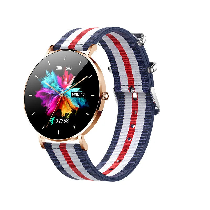 Ultrathin Smart Watch Women 1.36-inch AMOLED HD Pixel Display Always Shows Call Time Reminder Smartwatch