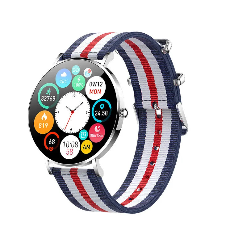 Ultrathin Smart Watch Women 1.36-inch AMOLED HD Pixel Display Always Shows Call Time Reminder Smartwatch